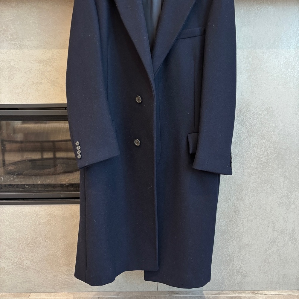 Vintage Polo By Ralph Lauren Men’s Wool Coat with velvet collar, Size L - Picture 3 of 16
